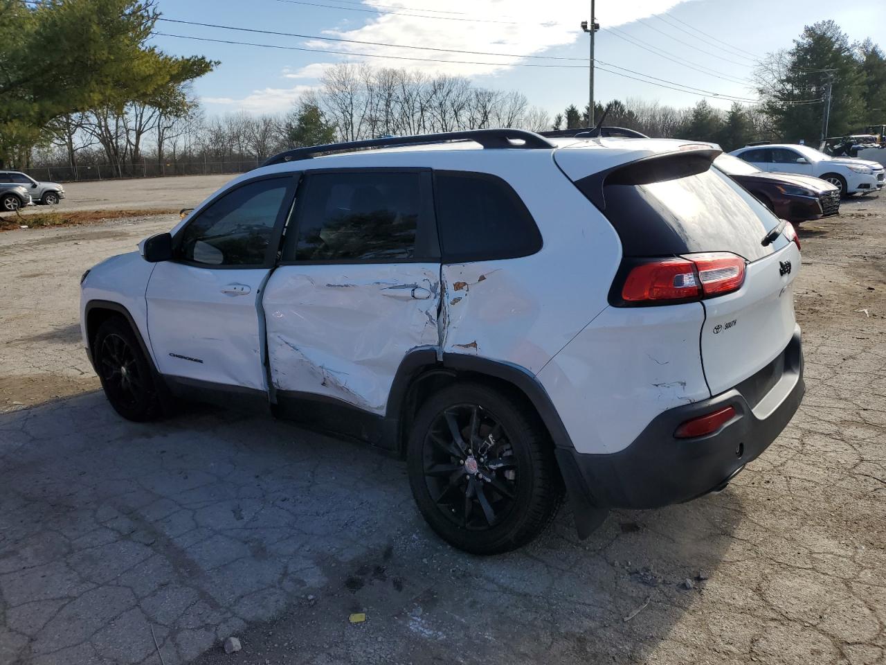2014 Jeep Grand Cherokee VIN 1C4PJLCS6EW292882 Copart auction photo, side damage thumbnail 2