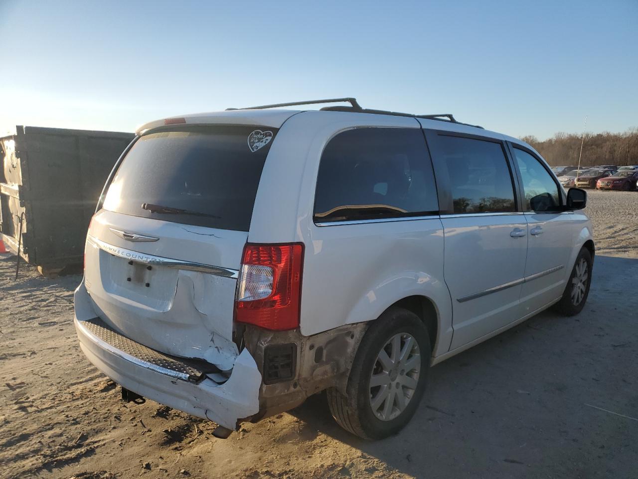 2015 Chrysler Town & Country VIN 2C4RC1BG8FR577422 Copart auction photo, rear end damage thumbnail 3