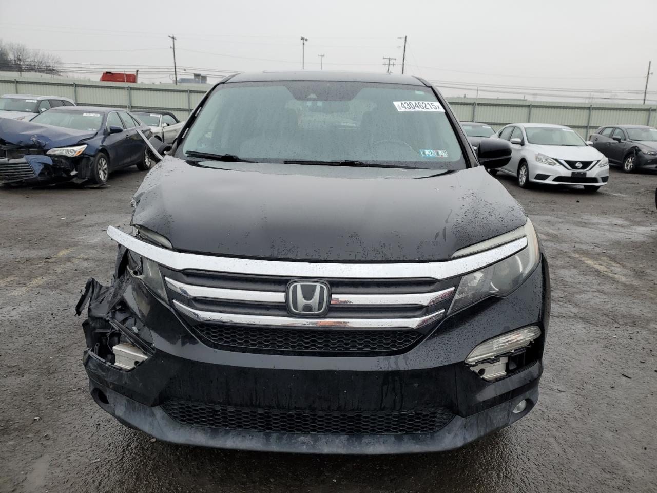 2016 Honda Pilot VIN 5FNYF6H67GB121102 Copart auction photo, front end / side damage thumbnail 5