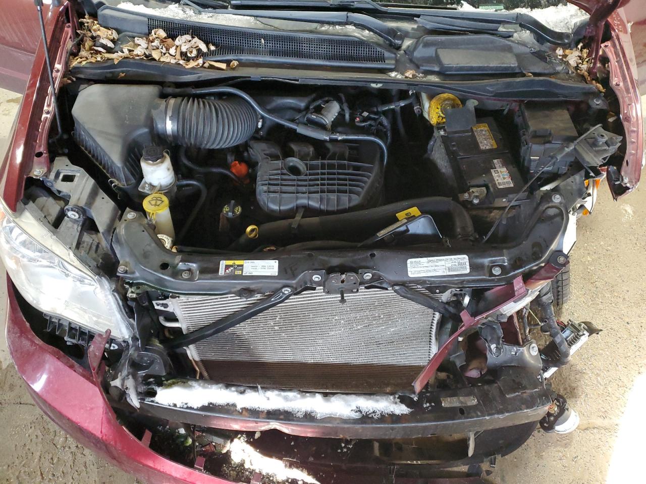 2017 Dodge Caravan VIN 2C4RDGCG6HR858863 Copart auction photo, front end / side damage thumbnail 12