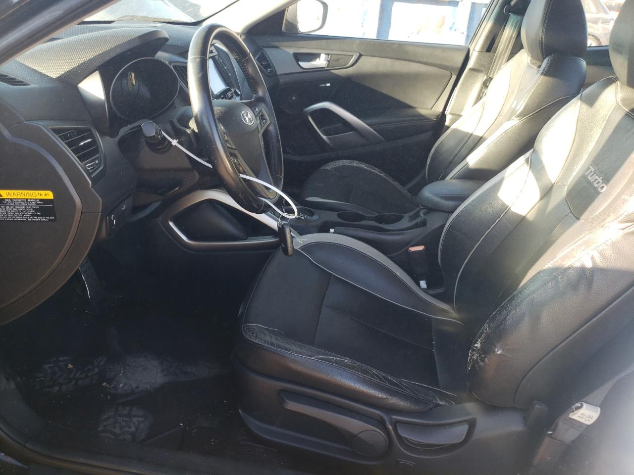 2014 Hyundai Veloster VIN KMHTC6AE3EU203865 Copart auction photo, rear end damage thumbnail 7