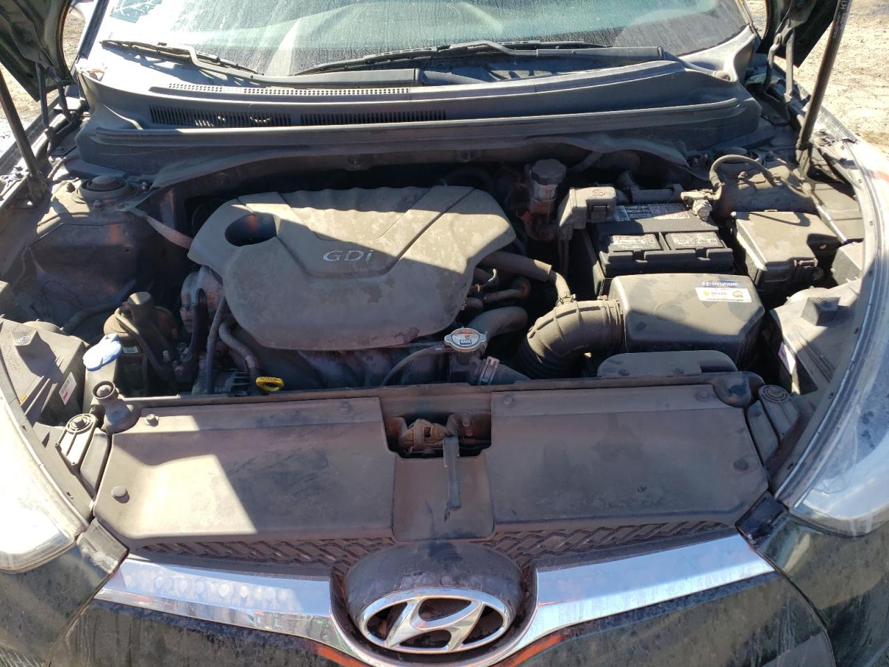 2016 Hyundai Veloster VIN KMHTC6AD4GU259484 Copart auction photo, vandalism damage thumbnail 12