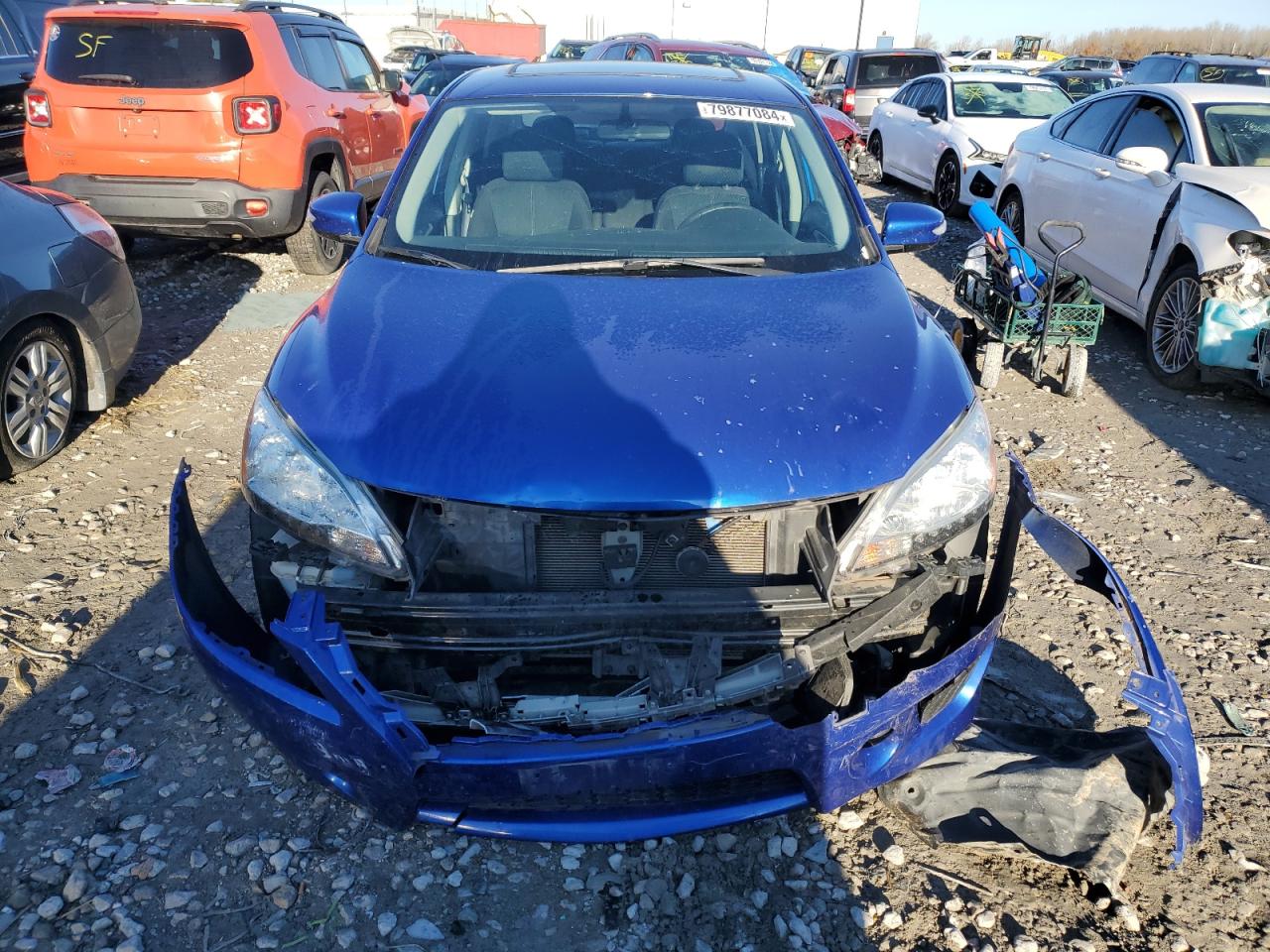 2015 Nissan Sentra VIN 3N1AB7APXFY232433 Copart auction photo, front end damage thumbnail 5