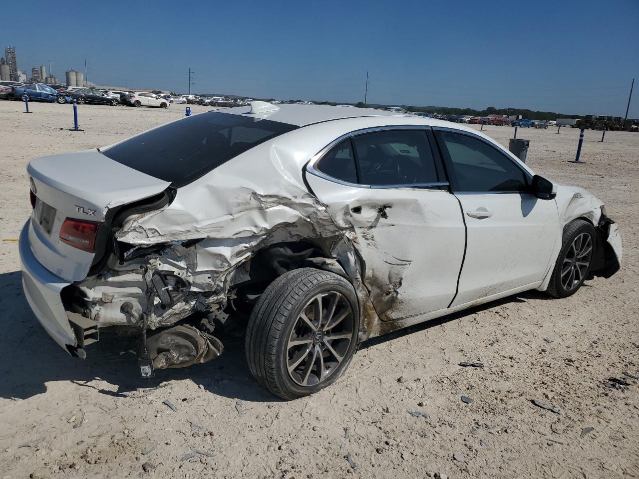 2017 Acura TLX VIN 19UUB2F58HA004699 Copart auction photo, all over damage thumbnail 3