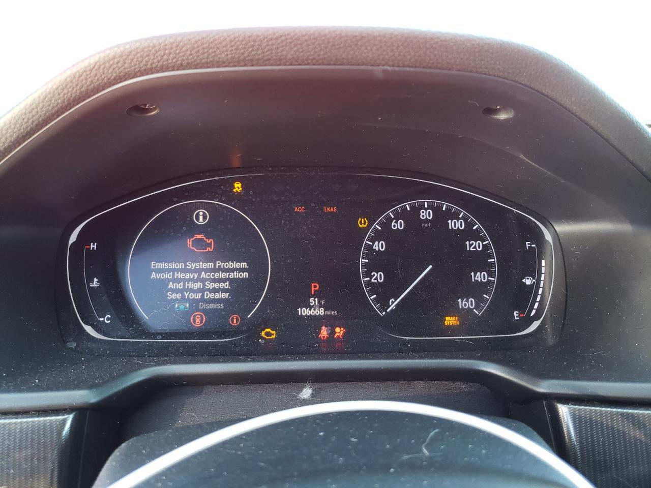 2019 Honda Accord VIN 1HGCV1F36KA020662 Copart auction photo, front end damage thumbnail 9