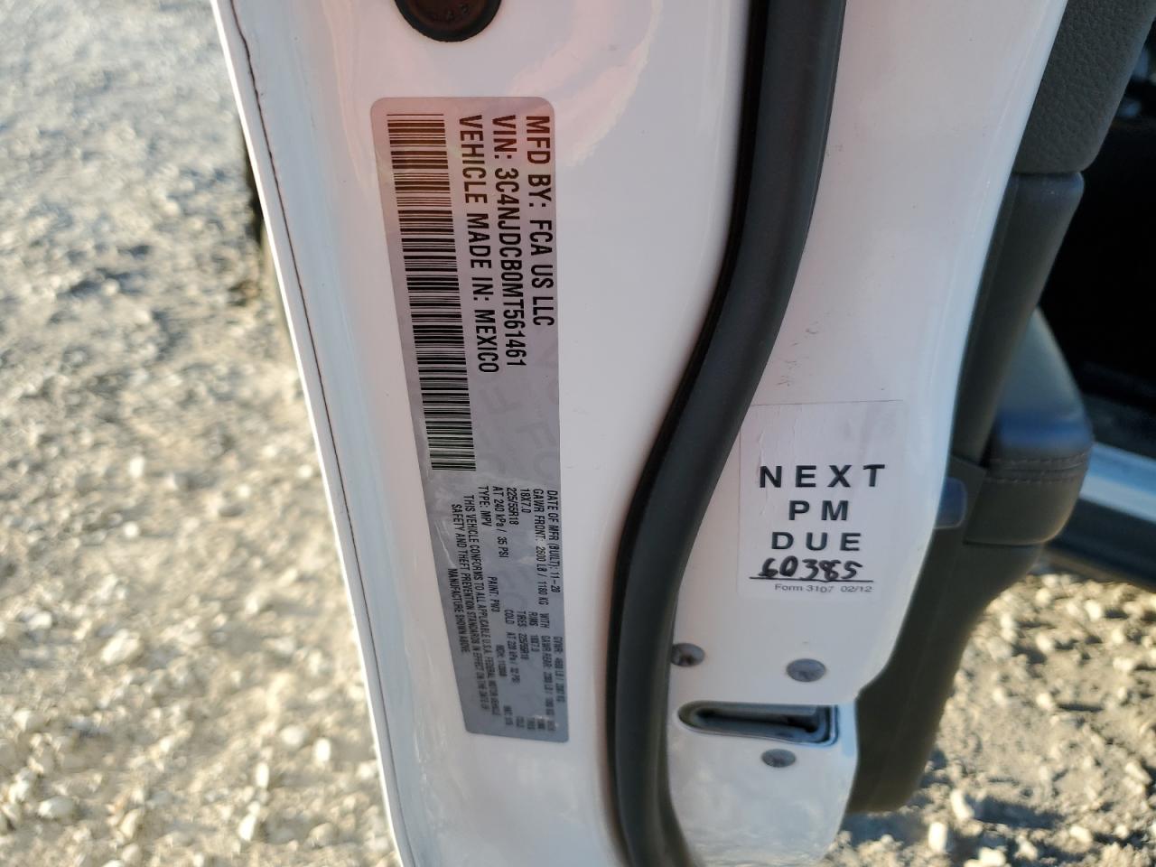 2021 Jeep Compass VIN 3C4NJDCB0MT561461 Copart auction photo, undercarriage damage thumbnail 14