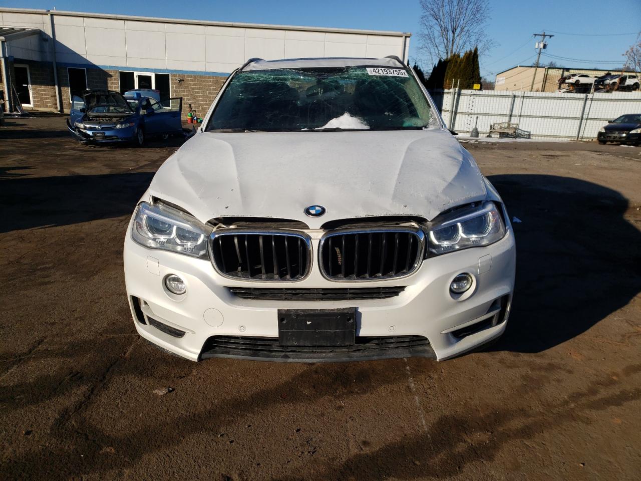 2015 BMW X5 VIN 5UXKR0C55F0P02599 Copart auction photo, top/roof / rear end damage thumbnail 5