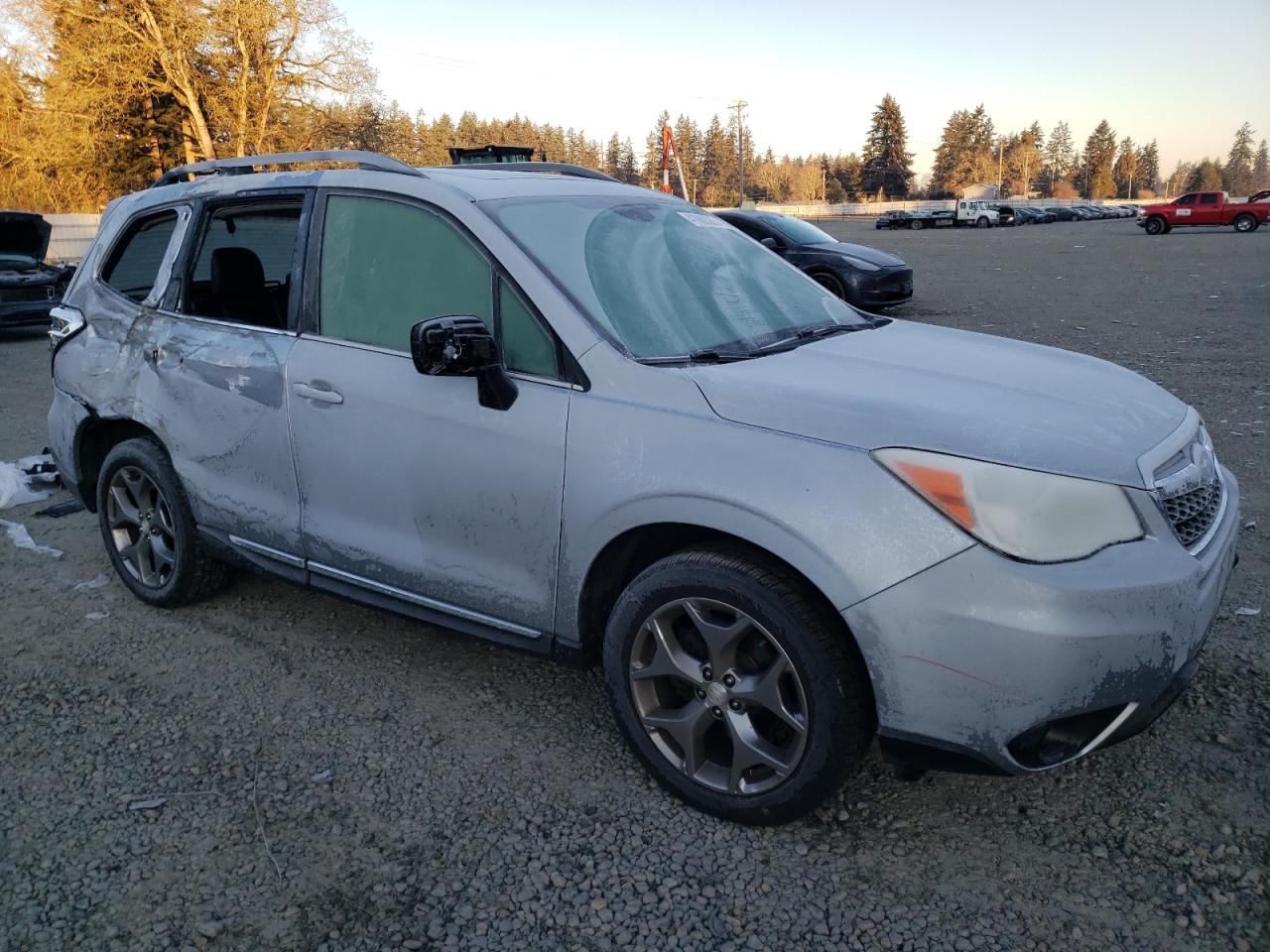 2015 Subaru Forester VIN JF2SJAWC5FH458156 Copart auction photo, side damage thumbnail 4