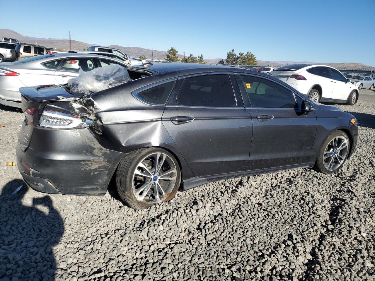 2020 Ford Fusion VIN 3FA6P0D9XLR131204 Copart auction photo, all over damage thumbnail 3
