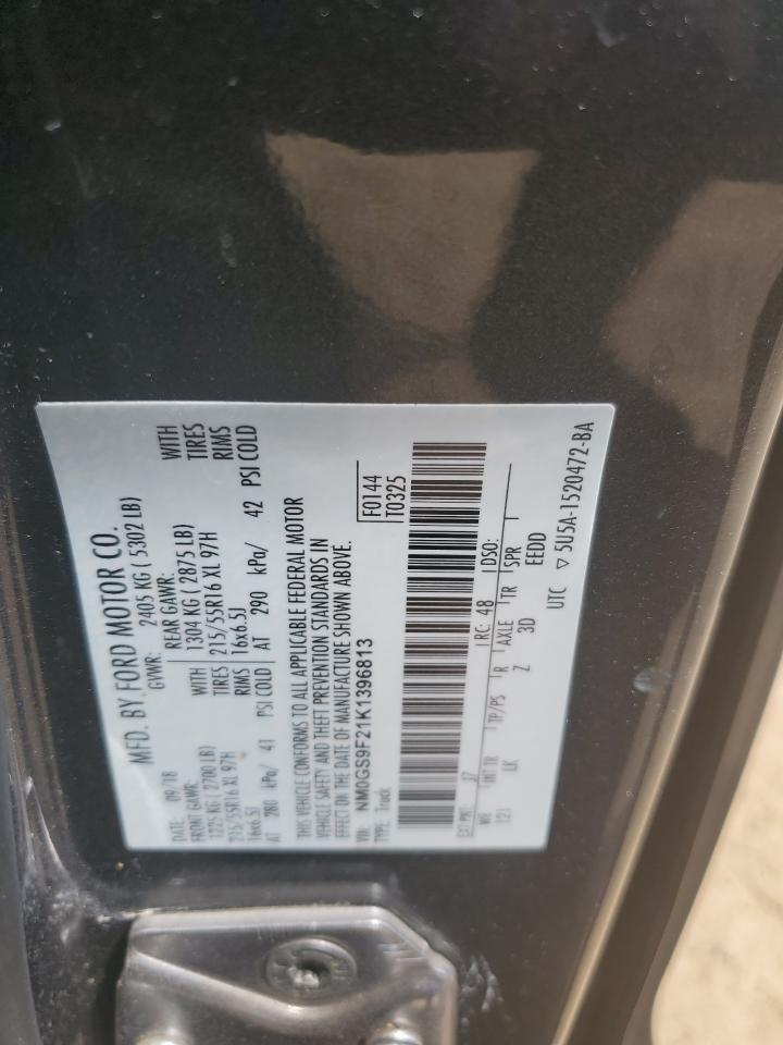 2019 Ford Transit VIN NM0GS9F21K1396813 Copart auction photo, front end damage thumbnail 15