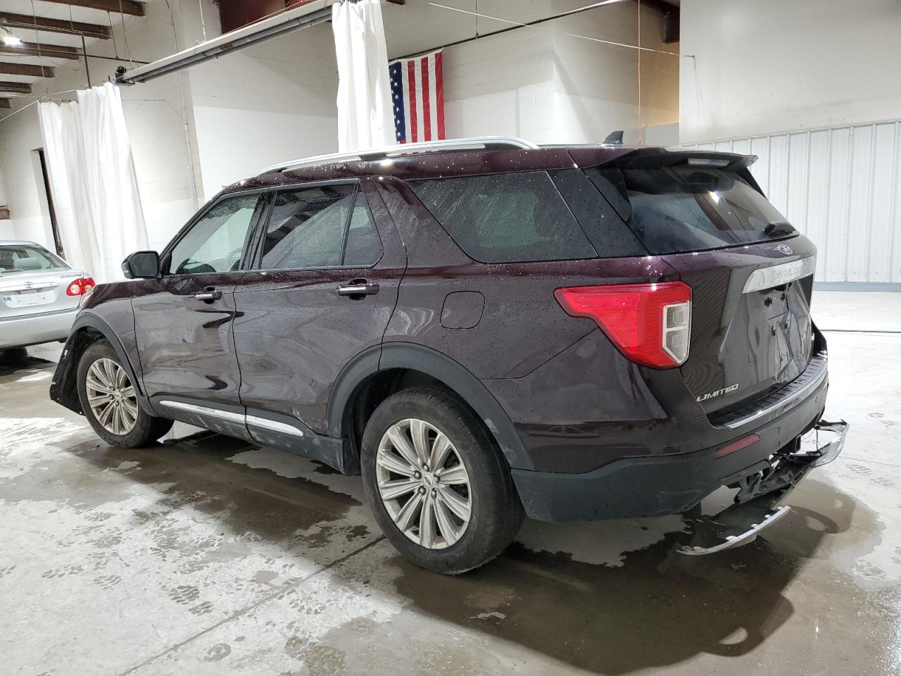 2022 Ford Explorer VIN 1FMSK8FH5NGC17407 Copart auction photo, front end / rear end damage thumbnail 2