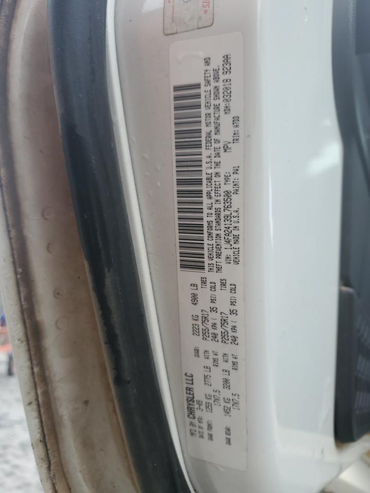 2009 Jeep Wrangler VIN 1J4FA24139L763500 Copart auction photo, side damage thumbnail 14