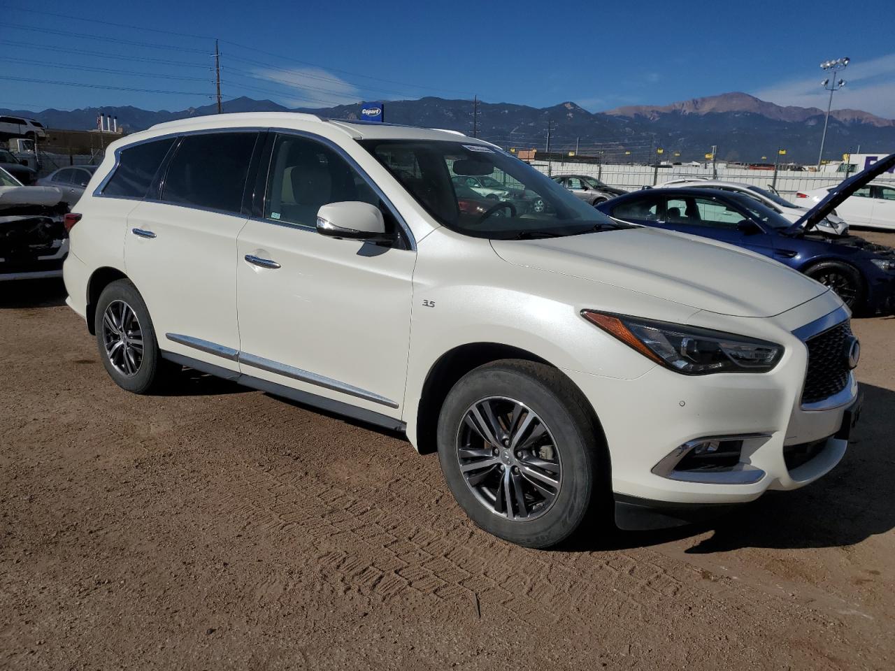 2017 Infiniti QX60 VIN 5N1DL0MM6HC521395 Copart auction photo, front end damage thumbnail 4