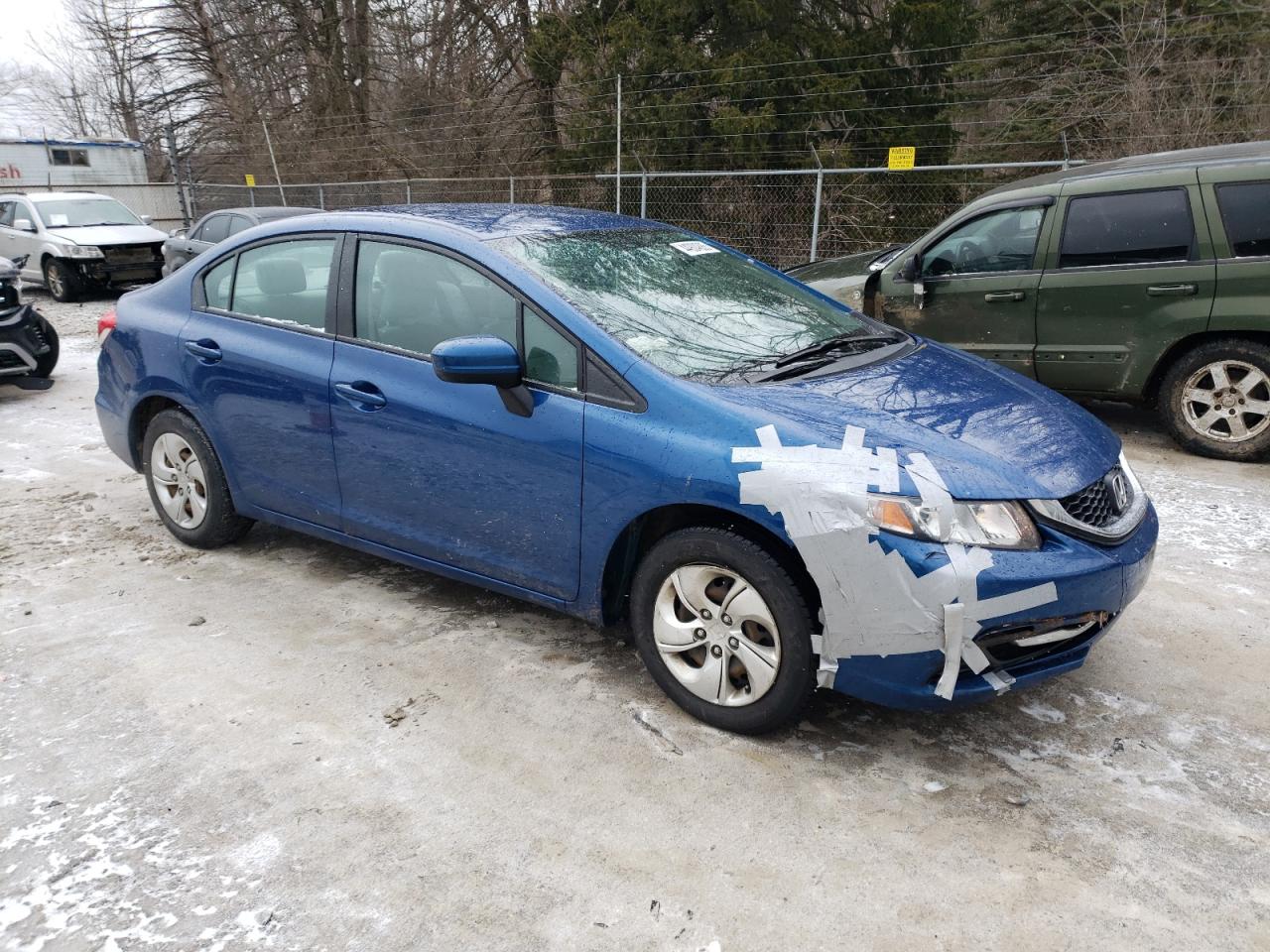 2015 Honda Civic VIN 19XFB2F56FE039887 Copart auction photo, front end damage thumbnail 4
