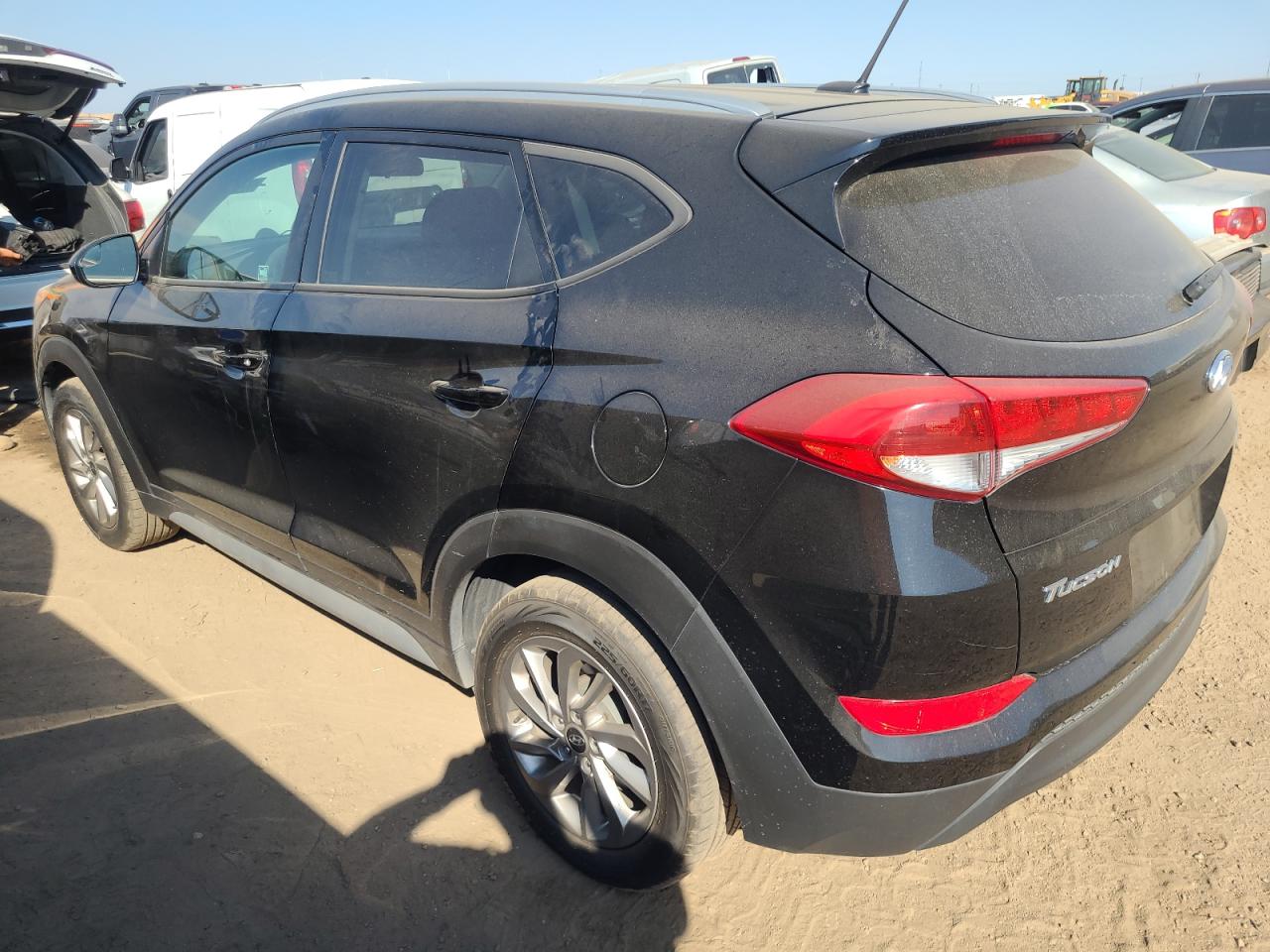 2017 Hyundai Tucson VIN KM8J3CA45HU460771 Copart auction photo, vandalism damage thumbnail 2