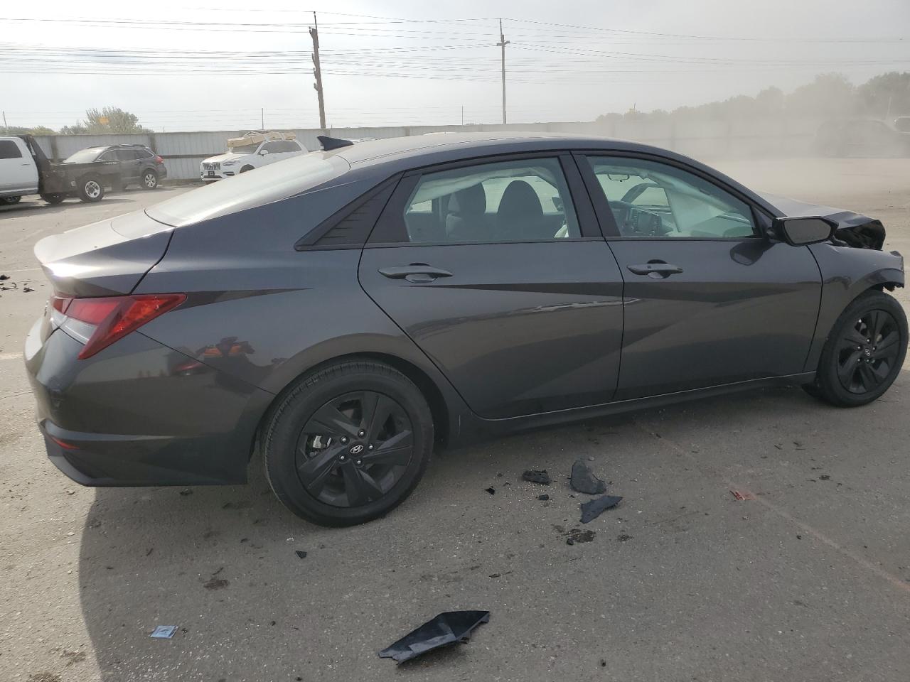 2021 Hyundai Elantra VIN 5NPLS4AGXMH028861 Copart auction photo, front end / frame damage damage thumbnail 3