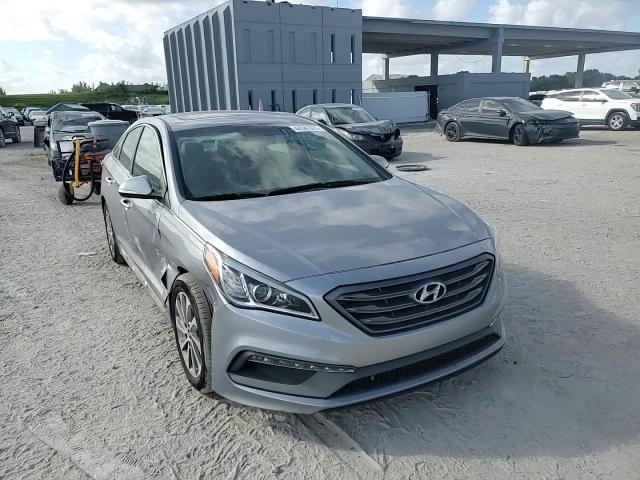 2017 Hyundai Sonata VIN 5NPE34AF8HH450551 Copart auction photo, side / front end damage thumbnail 11