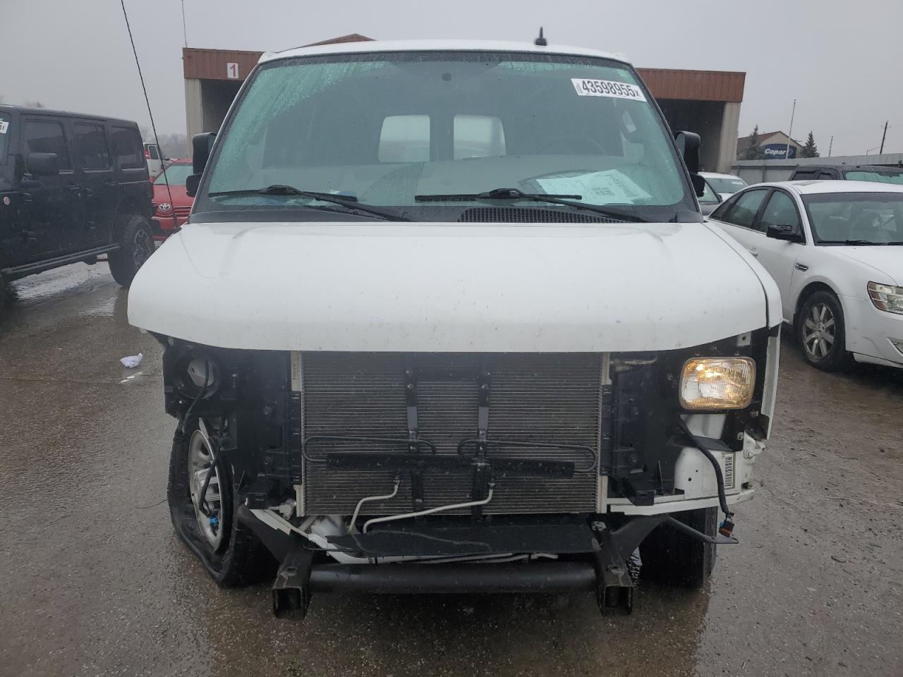 2017 Chevrolet Express VIN 1GCWGBFF4H1330131 Copart auction photo, front end / rear end damage thumbnail 5