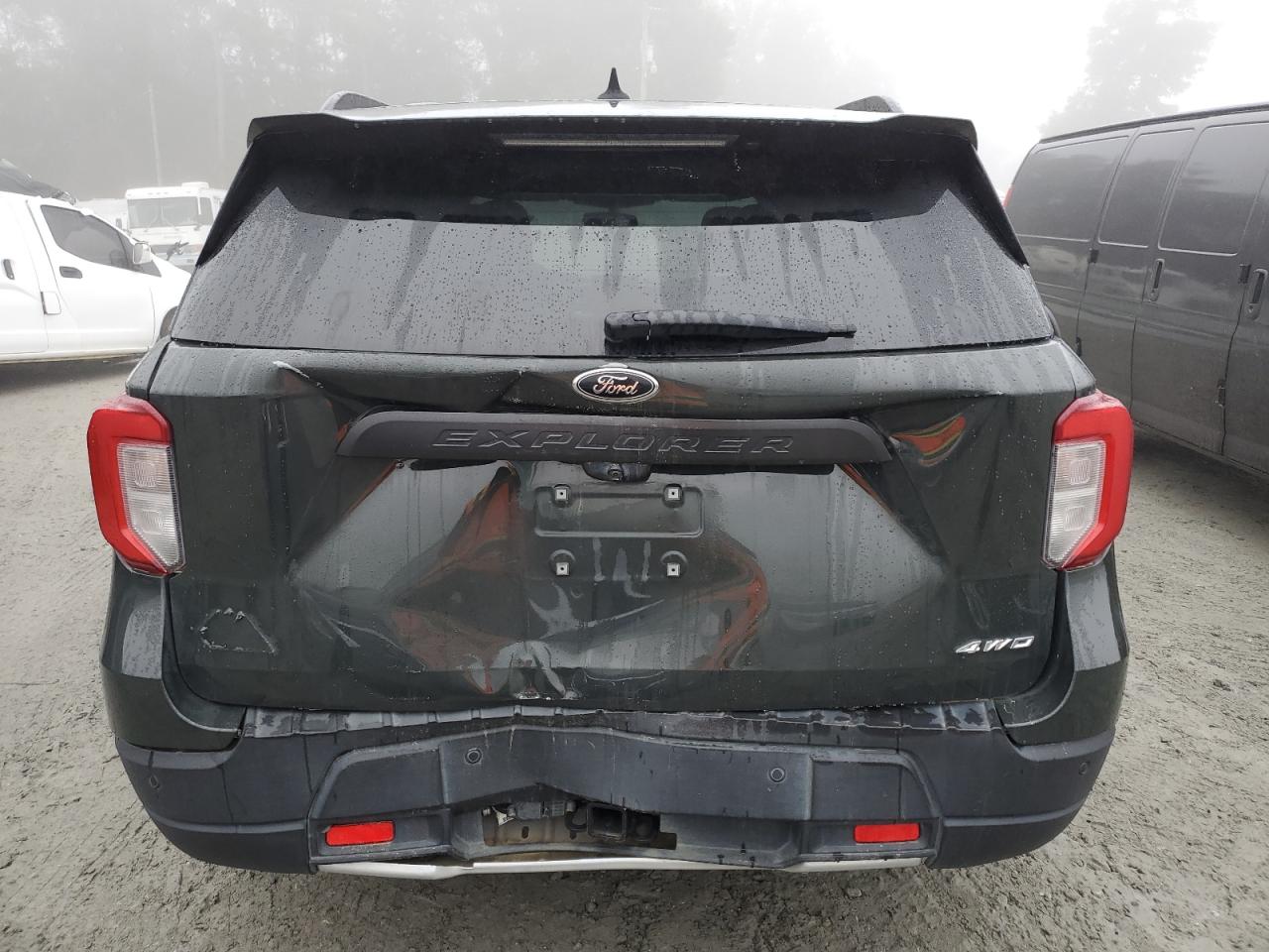 2022 Ford Explorer VIN 1FMSK8JHXNGB11011 Copart auction photo, rear end damage thumbnail 6