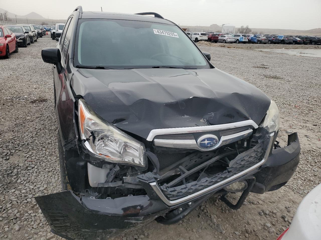 2015 Subaru Forester VIN JF2SJADC6FH584058 Copart auction photo, front end damage thumbnail 5