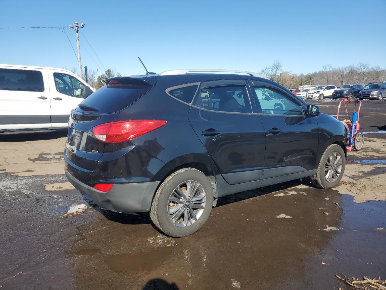 2015 Hyundai Tucson VIN KM8JUCAG5FU089972 Copart auction photo, front end damage thumbnail 3