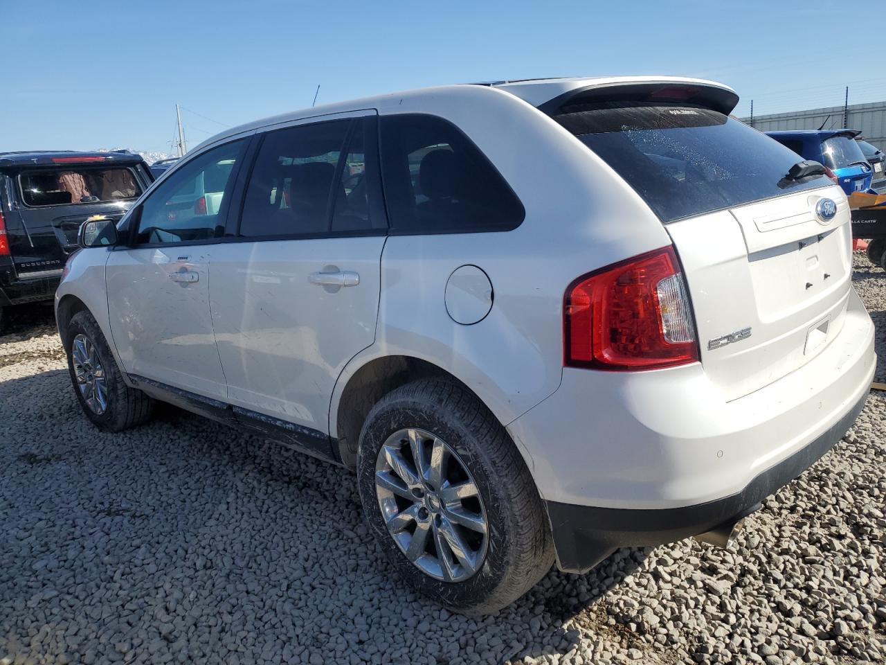 2014 Ford Edge VIN 2FMDK3JC4EBB13263 Copart auction photo, front end / side damage thumbnail 2