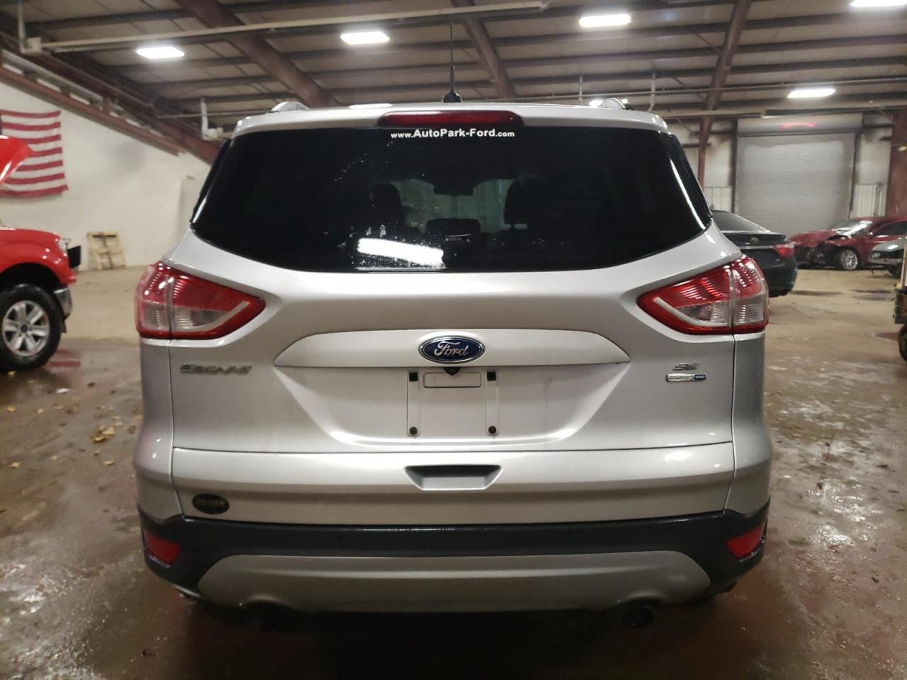 2015 Ford Escape VIN 1FMCU9GX3FUB83044 Copart auction photo, side / front end damage thumbnail 6