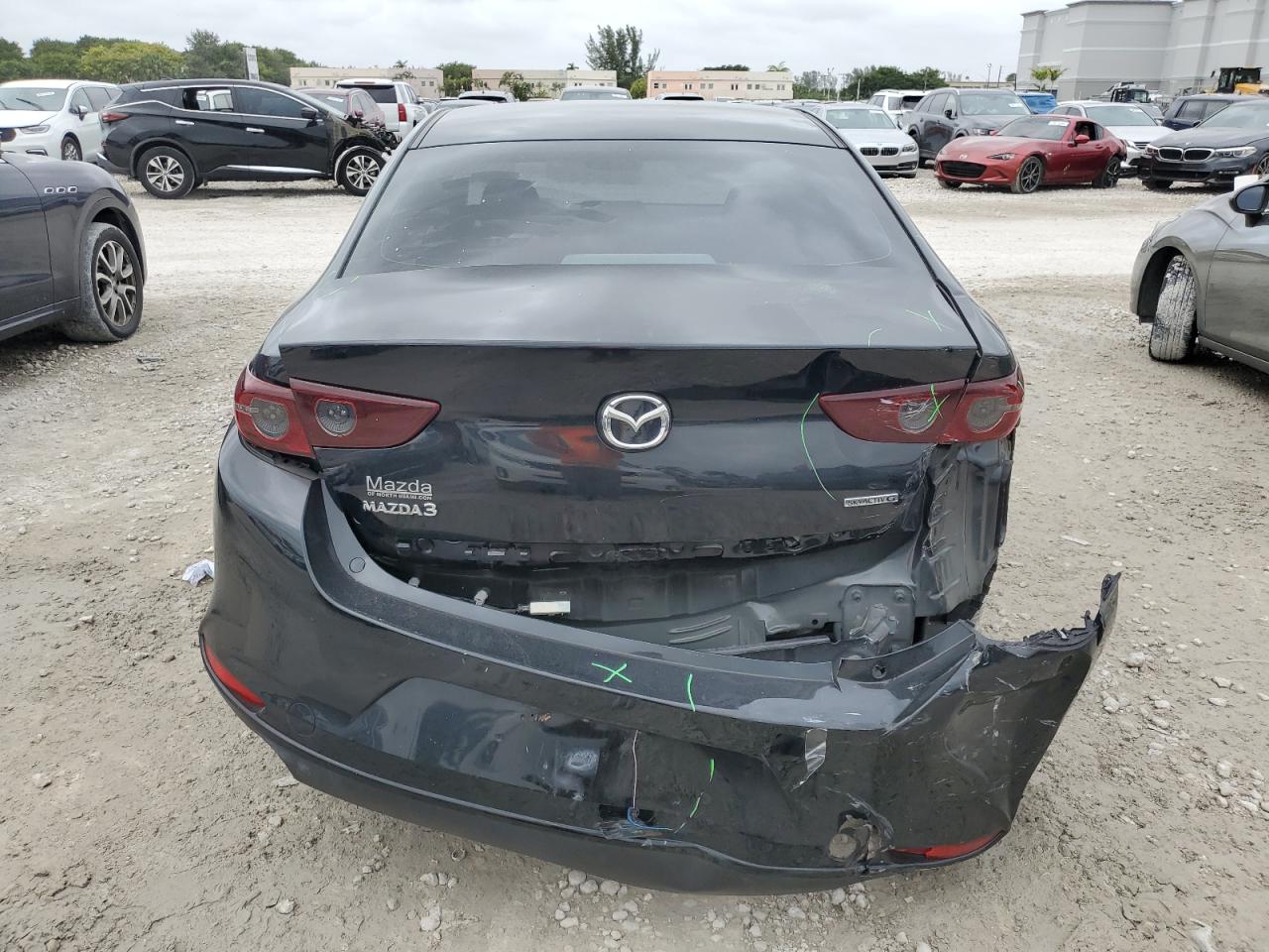 2021 Mazda 3 VIN JM1BPABL5M1344277 Copart auction photo, rear end damage thumbnail 6