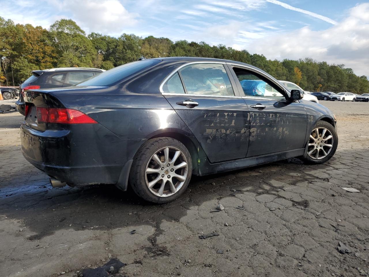 2007 Acura TSX VIN JH4CL96857C021892 Copart auction photo, side / front end damage thumbnail 3