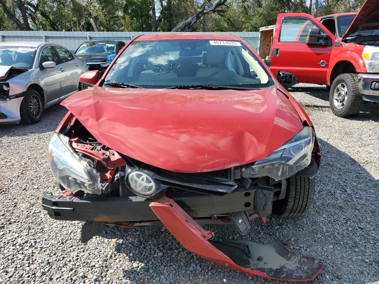 2018 Toyota Corolla VIN 2T1BURHE1JC053735 Copart auction photo, front end / side damage thumbnail 5