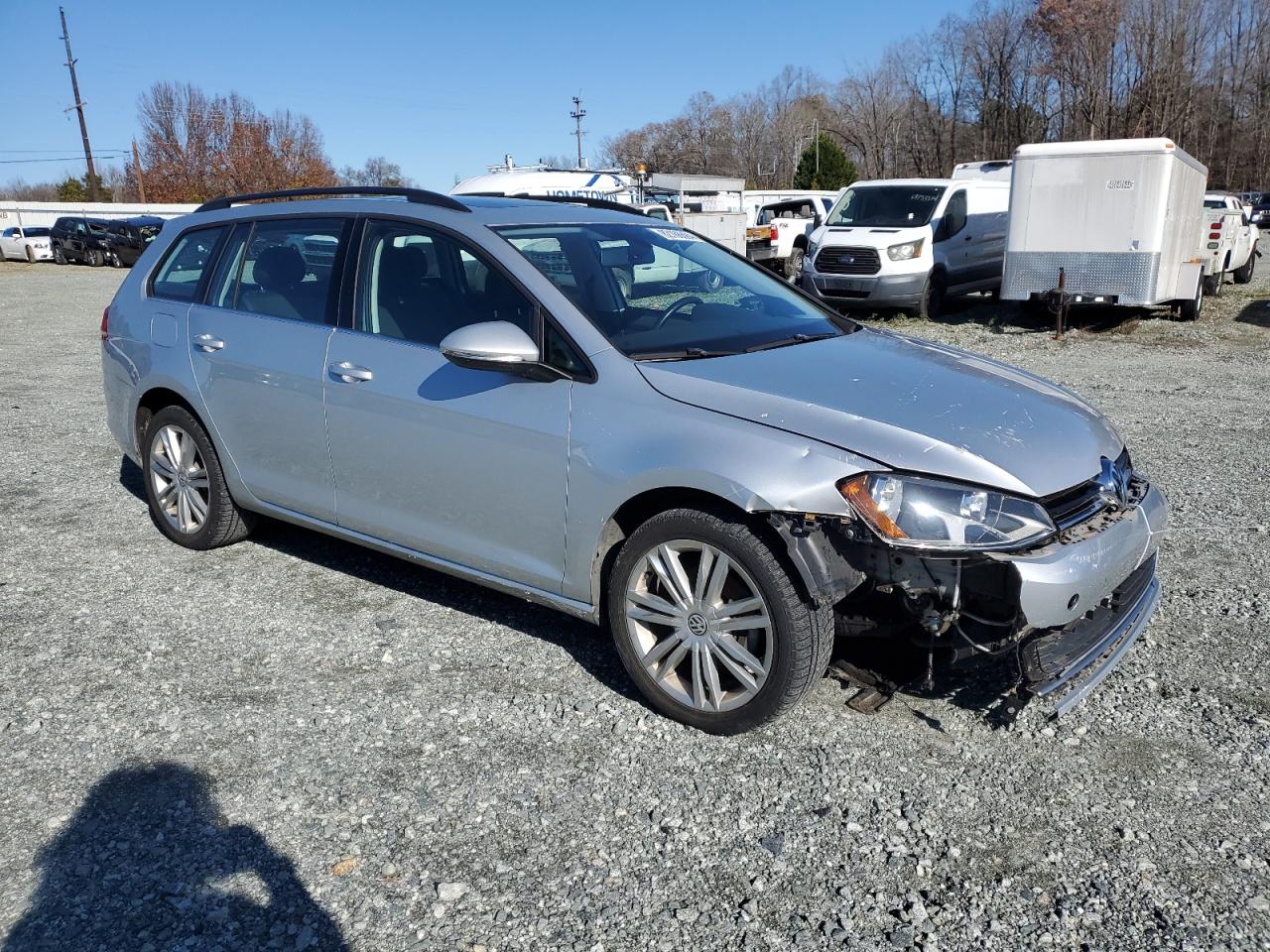 2015 Volkswagen Golf VIN 3VW2A7AU4FM500150 Copart auction photo, front end damage thumbnail 4