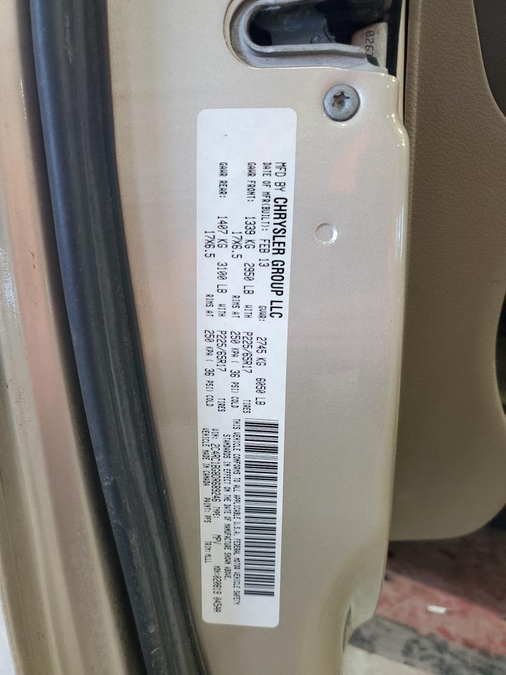 2013 Chrysler Town & Country VIN 2C4RC1BG8DR689246 Copart auction photo, front end damage thumbnail 15