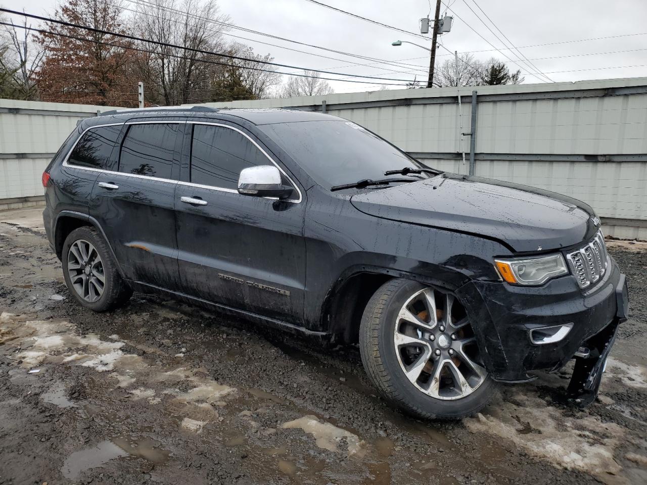 2017 Jeep Grand Cherokee VIN 1C4RJFCGXHC927470 Copart auction photo, front end / side damage thumbnail 4