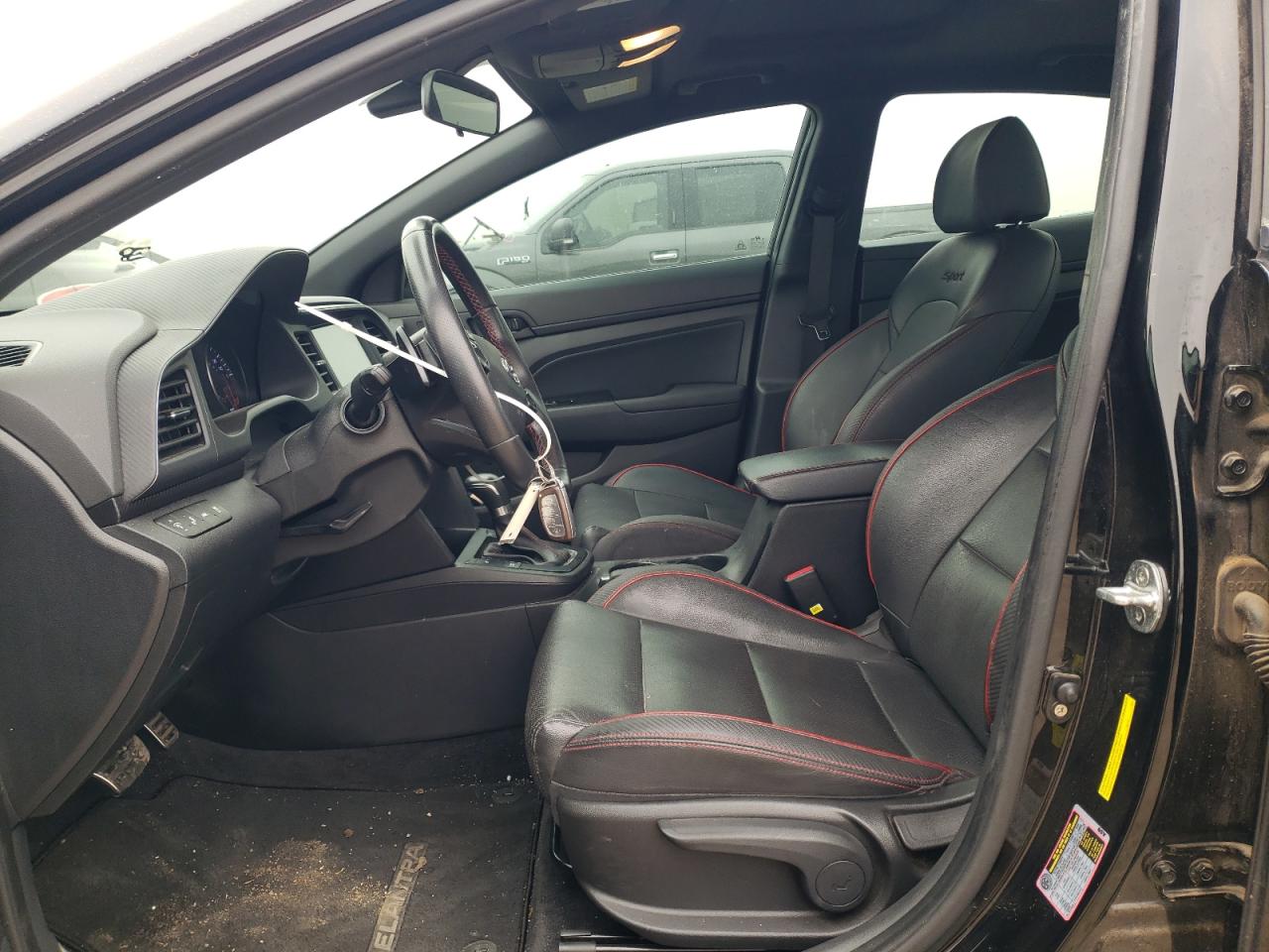 2019 Hyundai Elantra VIN KMHD04LB1KU842150 Copart auction photo, rear end damage thumbnail 7