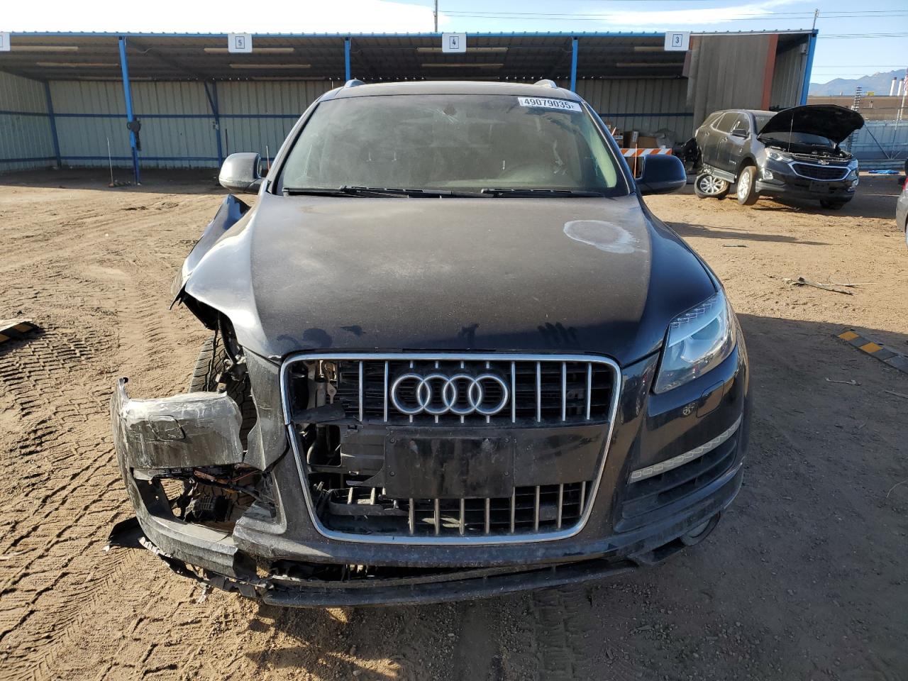 2010 Audi Q7 VIN WA1LMAFE4AD000677 Copart auction photo, front end / side damage thumbnail 5