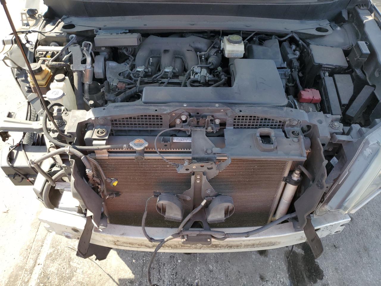 2017 Nissan Pathfinder VIN 5N1DR2MN2HC632416 Copart auction photo, front end / side damage thumbnail 12