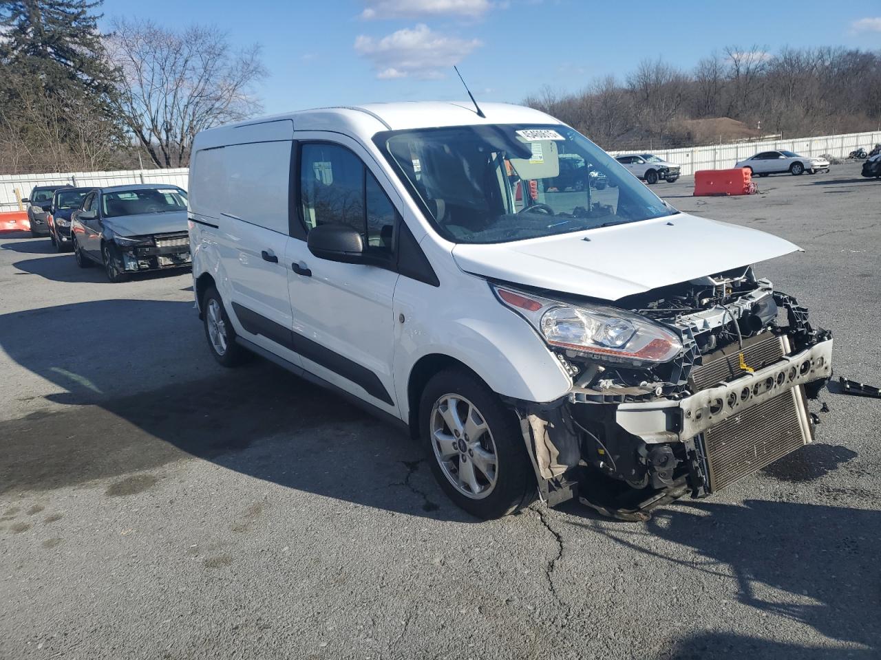 2018 Ford Transit VIN NM0LS7F71J1374694 Copart auction photo, front end / side damage thumbnail 4
