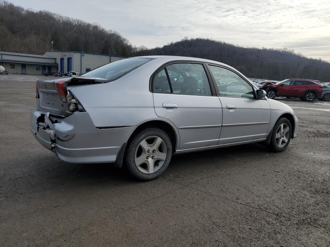 2004 Honda Civic VIN 1HGES26704L023316 Copart auction photo, rear end damage thumbnail 3