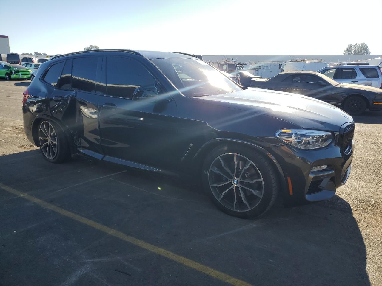 2019 BMW X3 VIN 5UXTS3C52K0Z08659 Copart auction photo, all over / undercarriage damage thumbnail 4