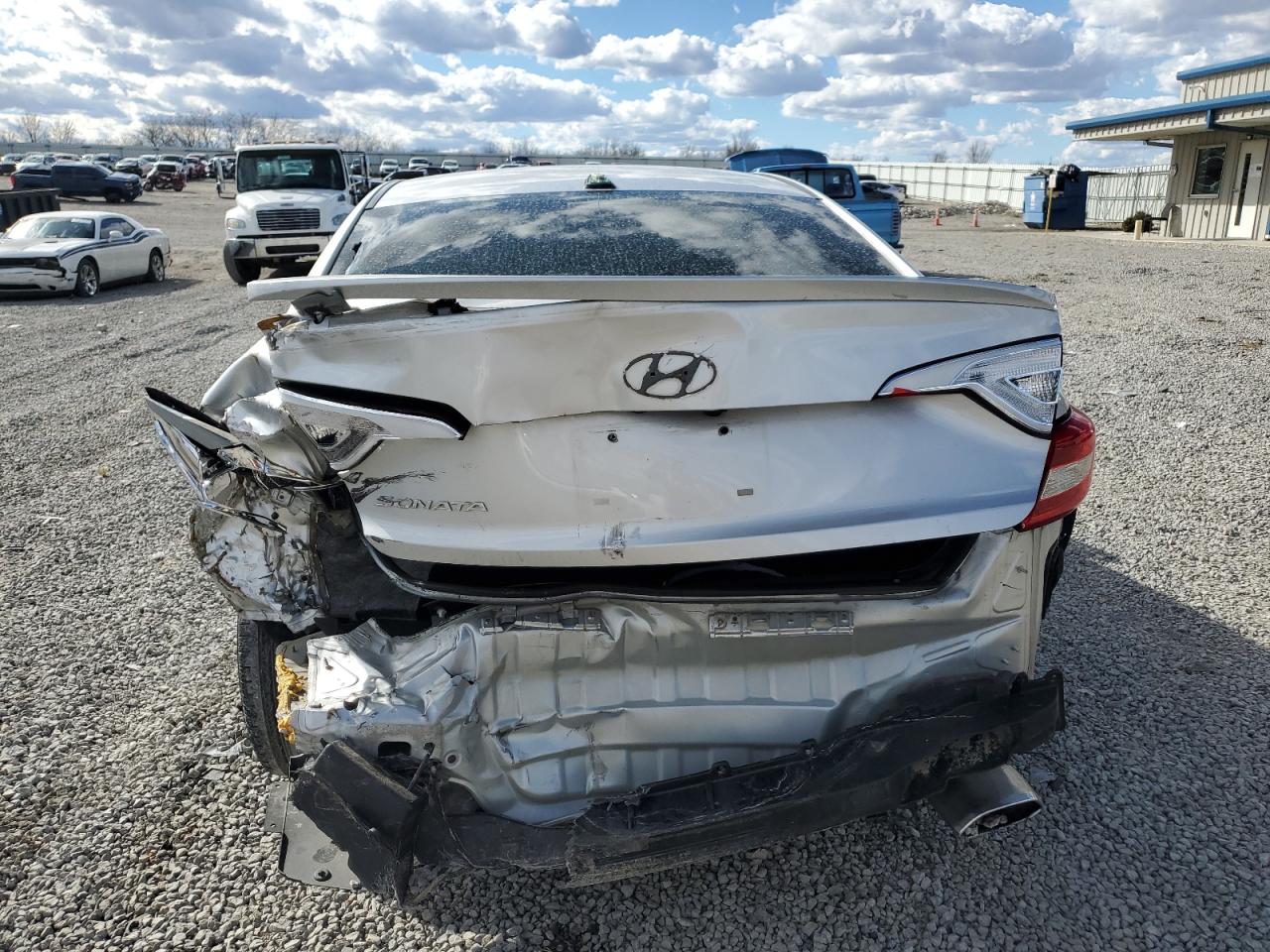 2015 Hyundai Sonata VIN 5NPE24AF9FH239150 Copart auction photo, rear end damage thumbnail 6