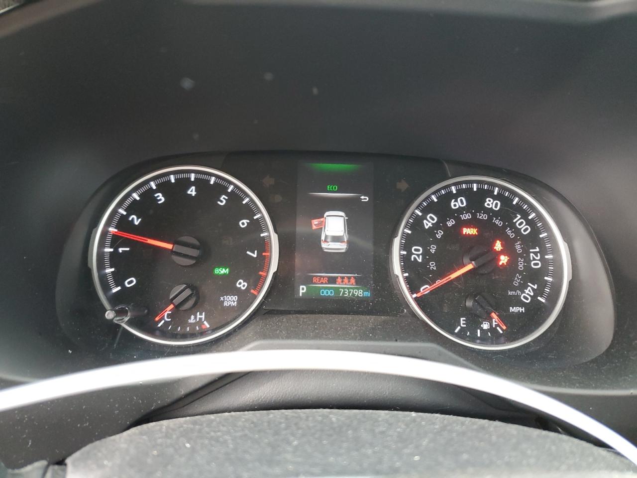 2019 Toyota RAV 4 VIN 2T3P1RFV7KC041180 Copart auction photo, front end / side damage thumbnail 9