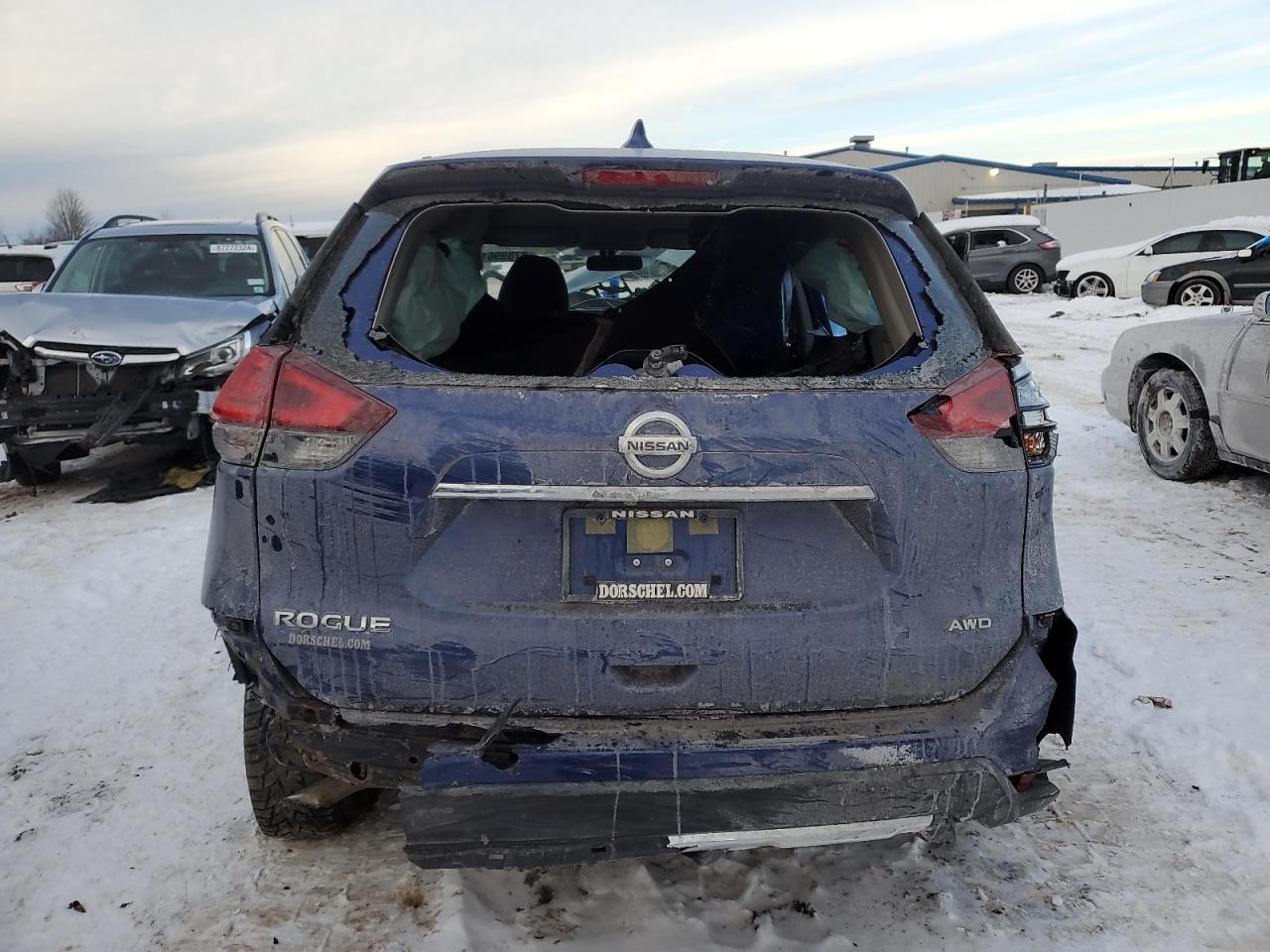 2017 Nissan Rogue VIN JN8AT2MVXHW010612 Copart auction photo, all over damage thumbnail 6