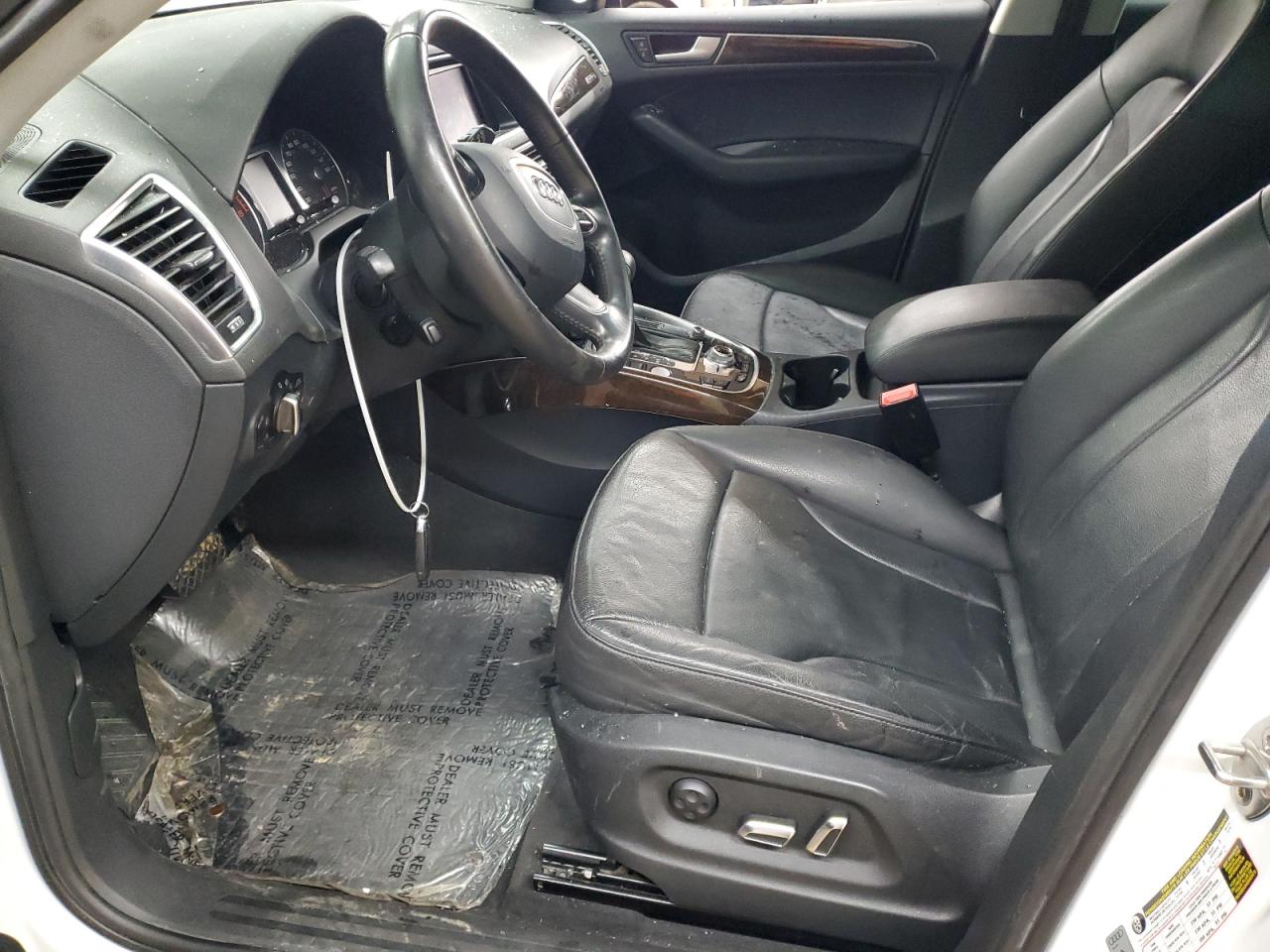 2013 Audi Q5 VIN WA1DGAFP5DA079828 Copart auction photo, front end / top/roof damage thumbnail 7