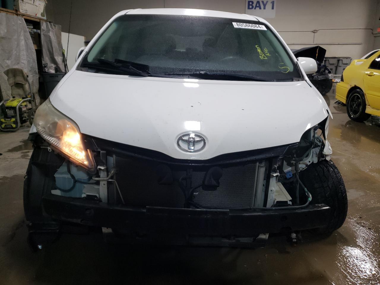 2011 Toyota Sienna VIN 5TDKK3DC6BS011397 Copart auction photo, front end damage thumbnail 5