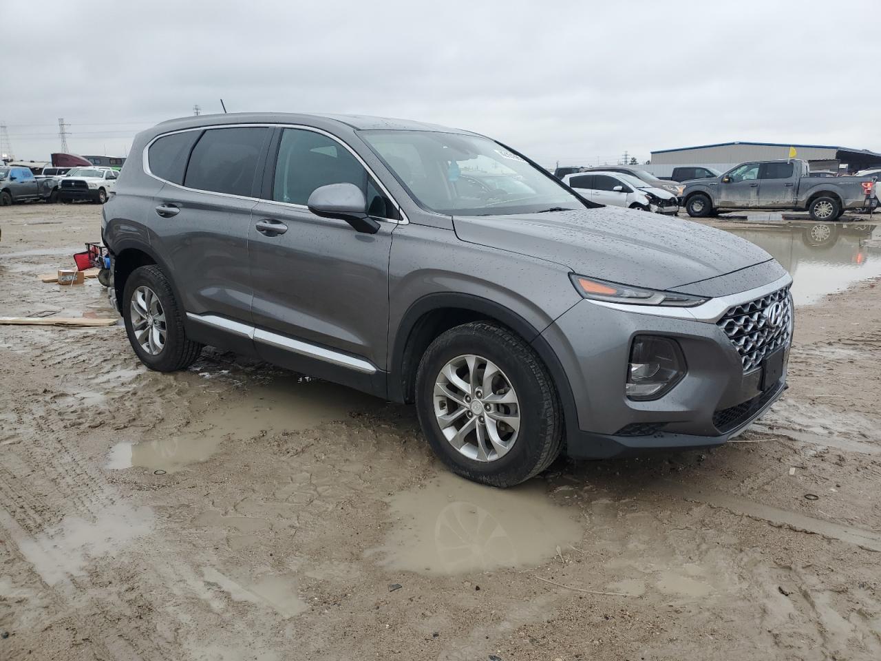 2020 Hyundai Santa Fe VIN 5NMS23AD4LH164670 Copart auction photo, rear end / side damage thumbnail 4