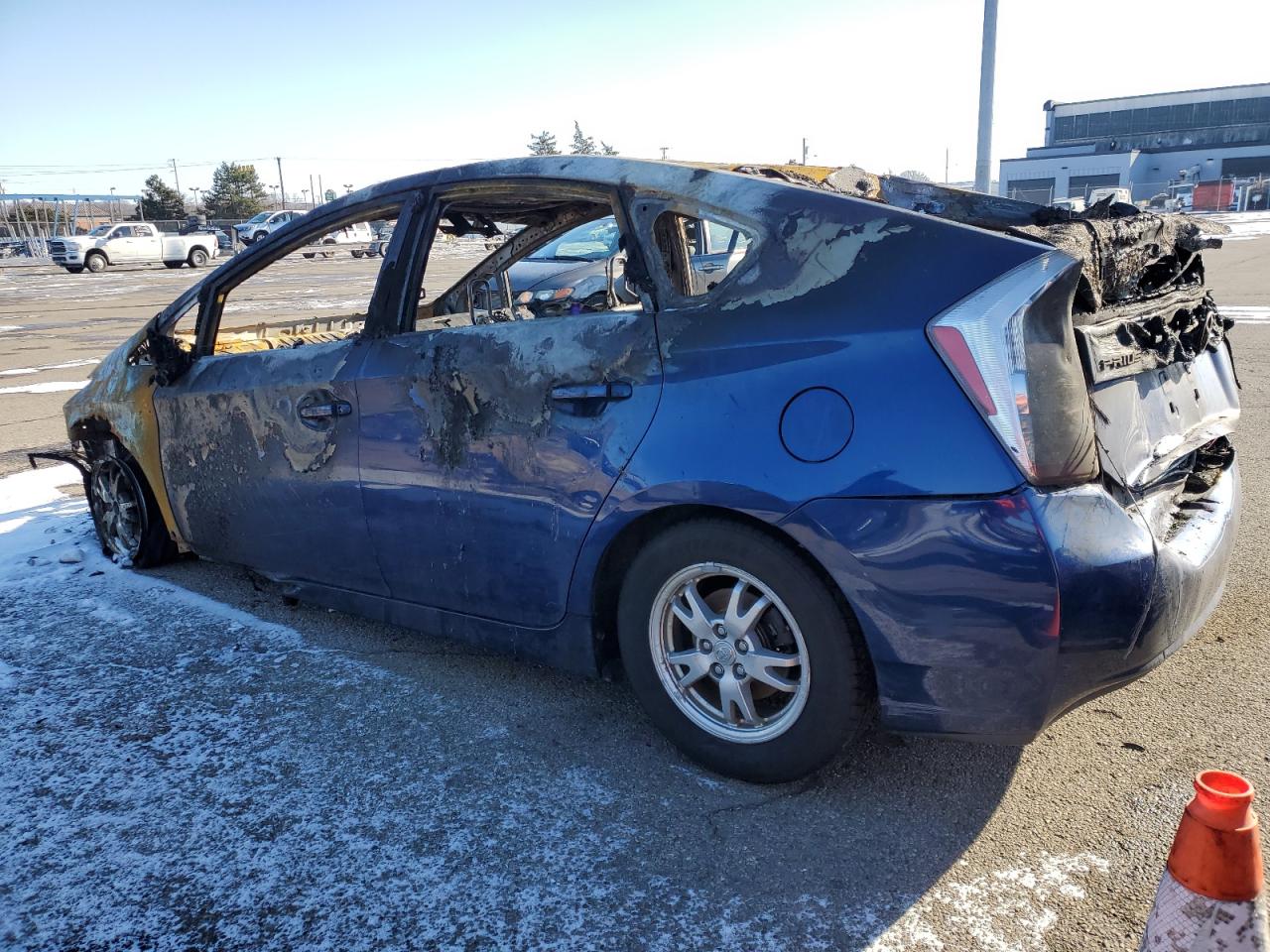 2010 Toyota Prius VIN JTDKN3DU7A0189580 Copart auction photo, burn damage thumbnail 2