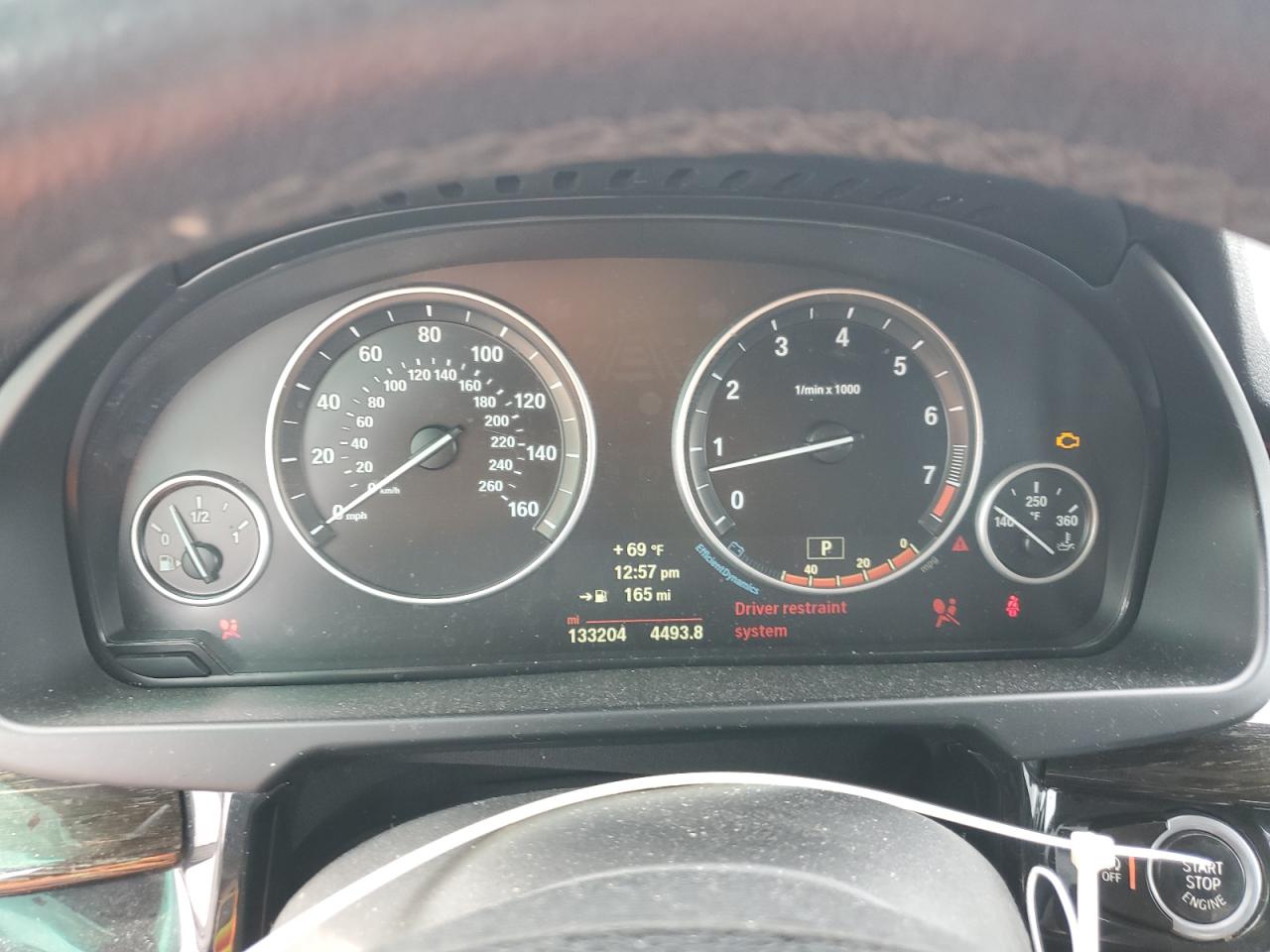 2014 BMW X5 VIN 5UXKR2C57E0H33530 Copart auction photo, normal wear damage thumbnail 9