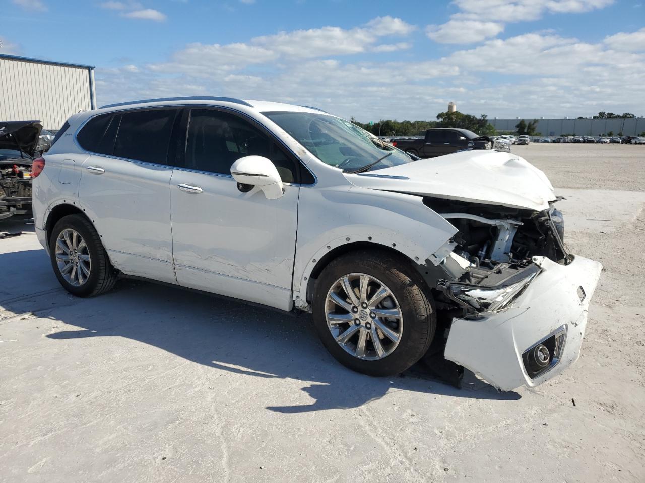 2020 Buick Envision VIN LRBFXCSA7LD044909 Copart auction photo, front end damage thumbnail 4