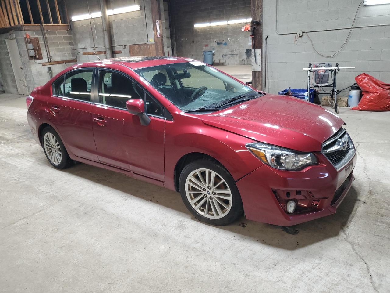 2016 Subaru Impreza VIN JF1GJAF69GH020178 Copart auction photo, front end / side damage thumbnail 4
