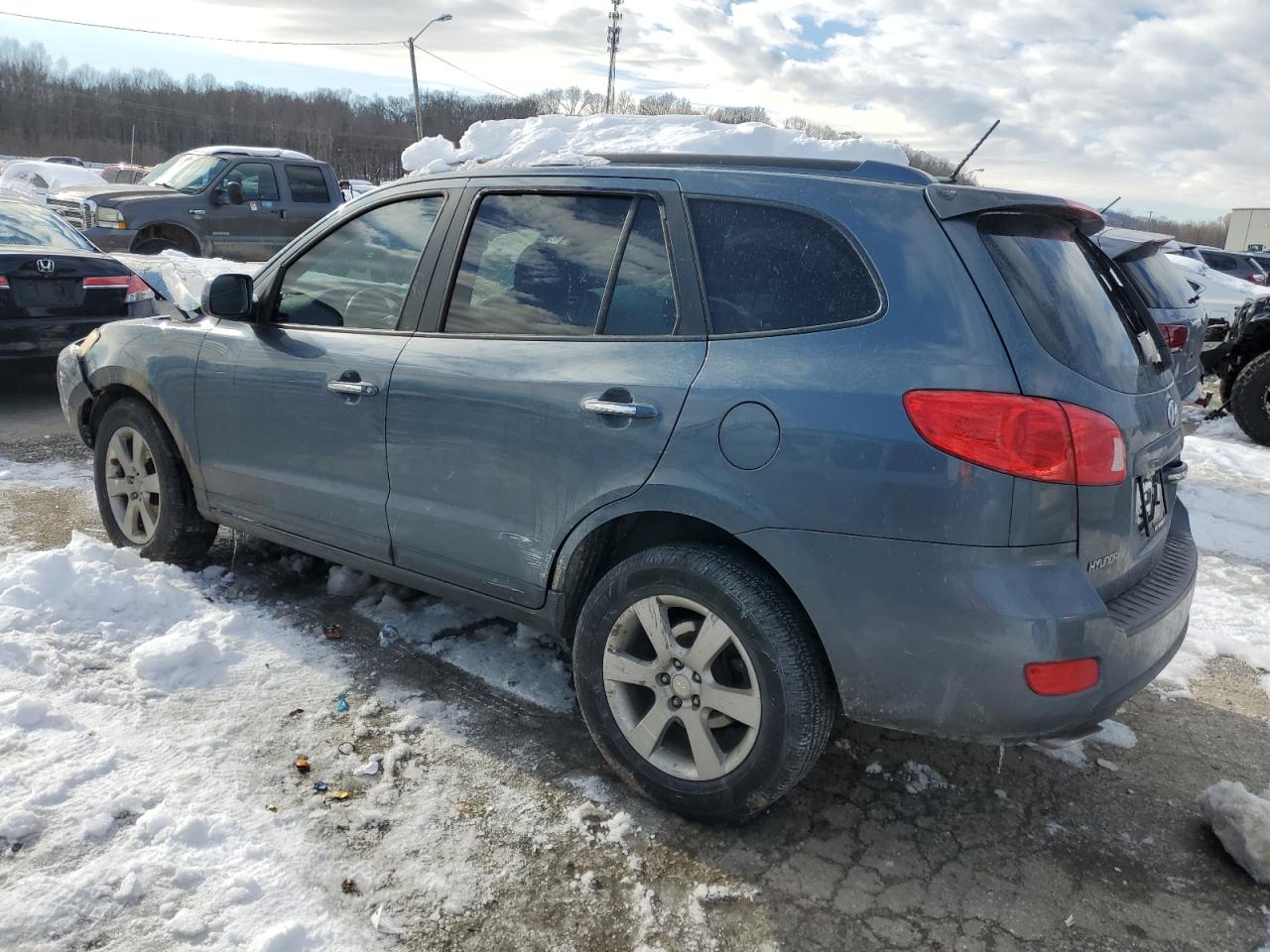2008 Hyundai Santa Fe VIN 5NMSH13E78H220021 Copart auction photo, front end / side damage thumbnail 2